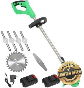 Electric Trimmer Garden Power Tools Cordless Grass Trimmer Lawn Cutter Mower Grass Cutting Machine Pruning Cutter Garden Tools-24V-2 Battery
