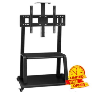 Stainless Steel Swivel TV Floor Stand for 70—120 Inches TVs