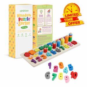 Wooden Puzzle Shapes for Toddlers