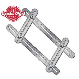 JTRHD Measuring Layout Tool Stainless Steel 4-fold Ruler Multi-function Movable Folding Ruler for Carpenter Engineer Craftsmen (Color : Four-fold ruler