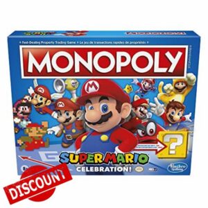 Hasbro Monopoly Super Mario Bros. Celebration Edition Board Game