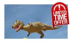 MRXFN kids toys 10M Soft Big Kite Flying Dinosaur