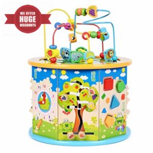OROMMA 12-in-1 Wooden Activity Cube