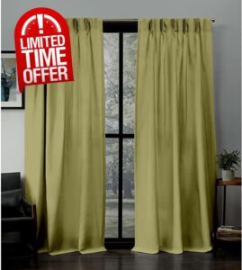illey drapes Triple Pinch Pleated Blackout Curtains Thermal Insulated Room darking Window Treatment Drapes for Home Tie Backs