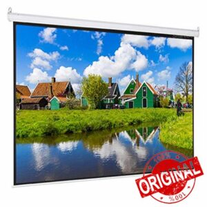 AFGQY Electric Motorized Projector Screen with Multi Aspect Ratio Function 60-100 Inch 4:3 Home Theater 4K Ready Projection (Size : 100 inch)