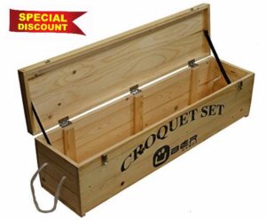 Uber Games Wooden Croquet Box - 4 Player Box
