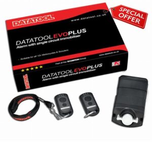 Datatool Evo Plus - Advanced Motorcycle & Scooter Alarm/Immobiliser System with Movement Sensor