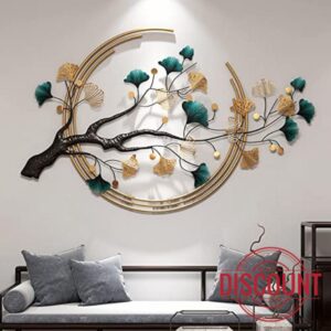 Ainydie Luxury Metal Ginkgo Tree Leaf Wall Art