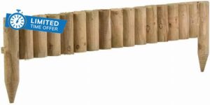 AJ Border Fence Garden fence Outdoor Lawn Edging Border fixed Fences (Pack of 6)