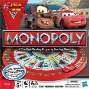 Hasbro Cars 2 Monopoly Race Track Game
