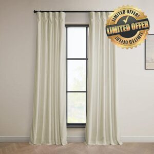 HPD Half Price Drapes Heritage Plush Velvet Curtains for Bedroom & Living Room 50 X 96