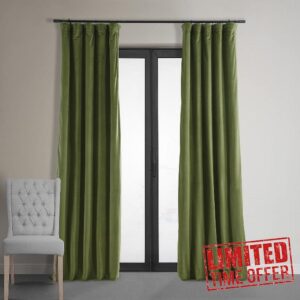HPD Half Price Drapes Signature Velvet Blackout Curtains for Bedroom 50 X 120 (1 Panel)