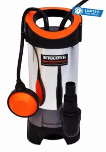 Terratek 1100W Stainless Steel Submersible Water Pump