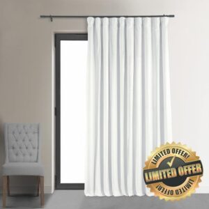 HPD Half Price Drapes Signature Velvet Blackout Curtains for Living Room 100 X 108 Extra Wide