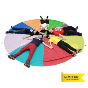 Rainbow Parachute Lawn Parachute Game