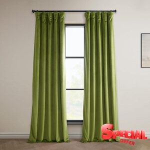 HPD Half Price Drapes Heritage Plush Velvet Curtains for Bedroom & Living Room 50 X 108