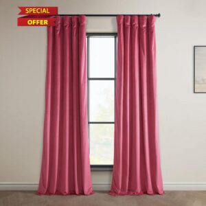 HPD Half Price Drapes Heritage Plush Velvet Curtains for Bedroom & Living Room 50 X 108