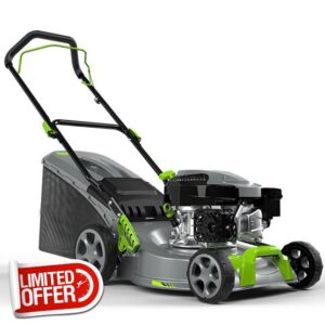 Walk-behind Lawn Mowers Gas Lawn Mowers Cordless Push Lawn Mowers Portable Anti-skid Gas Lawn Mowers with Bagger - 50l with 127cc Ohv 4-stroke Engine