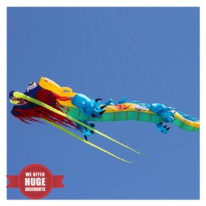 MRXFN kids toys 18m Dragon Kite Flying for Professional Wind Kite Pendant Soft Kites Traditional Snake Kite Paraglide