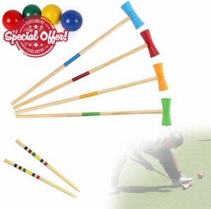 SZDYQ Croquet Sets with Wooden Balls