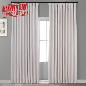 HPD Half Price Drapes BOCH-LN-DW-P Extra Wide Linen Room Darkening Curtain (1 Panel) 100 X 84