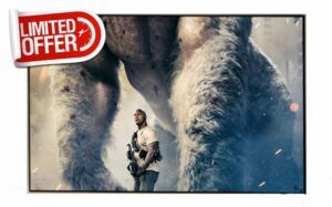 Release Ambient Light Rejecting ALR 80 90 100 120 133 Inch Fixed Thin Frame Projector Screen for Home Theater Projection (Size : 120 inch)