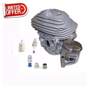 UNBRANDS Outdoor Power Tools Cylinder Piston Spring Spark Plug Kit Compatible With HUSQVARNA 555 560 560XP 562 JONSERED CS2258 CS2260 CYLINDER (46MM) Lawn Mower Repair piston cylinde