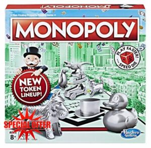 Monopoly Speed Die Edition Board Game Ages 8 and Up (Amazon Exclusive)