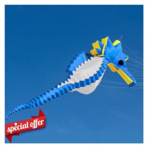 MRXFN kids toys New Nylon Cloth 5M Power Seahorse Kite/Windsock for Kites and Outdoor Flying Kite Festival (Color : Beige)
