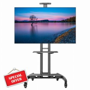 Tv stand Rolling TV Cart With Wheels For 32-75 Inch/ 55-80 Inch LCD LED Plasma Flat Panel Screen