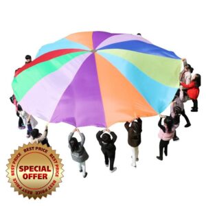 Rainbow Parachute Outdoor Lawn Game