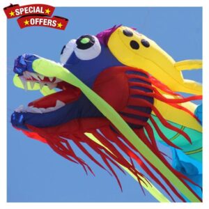 MRXFN kids toys Flying Dragon Soft Kite Pendant Large Huge Inflatable Kite line (Color : 30m)