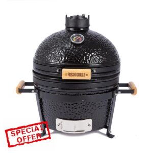 Fresh Grills Ceramic BBQ Grill - Mini Kamado BBQ Oven