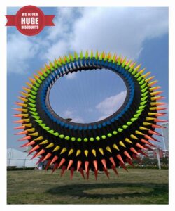 MRXFN kids toys Large Kite Ring Flying windsocks Kites Factory Kite Accessories Octopus Kite Dragon line Winds Kites (Color : 10m Random Color)