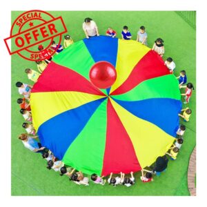 Play Parachute Parachute Game With Yoga Ball