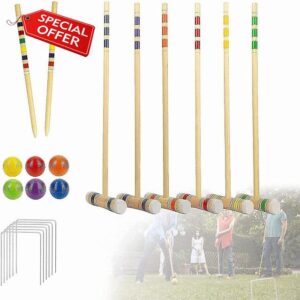 SZDYQ Croquet Sets Full Size Adult 6 Player
