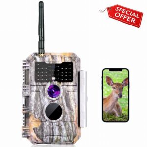 BlazeVideo Wildlife Camera 24MP 1296P WiFi Bluetooth