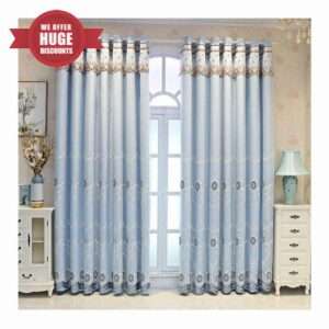 2 pcs Double Layer Window Curtain Layered Solid Blackout and Sheer Voile Curtain Drape Panel Thermal Insulated Curtain