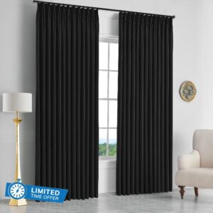 MAIHER 99% Blackout Energy Efficient Pinch Pleat Curtain