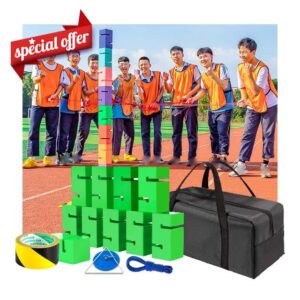 Teamwork Building Games For Work | Field Day Fun Games Teamwork | Outdoor Games | Outdoor Lawn Game (Color : Green
