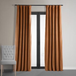 HPD Half Price Drapes Signature Velvet Blackout Curtains for Bedroom 50 X 120 (1 Panel)