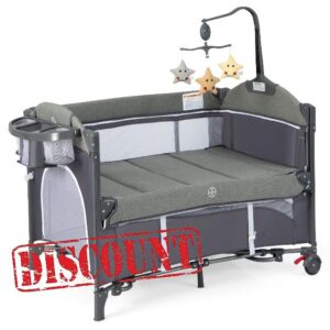 GYMAX Baby Travel Cot