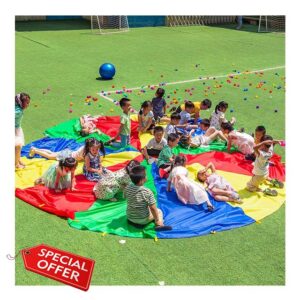 Rainbow Parachute Outdoor Garden Parachute Game