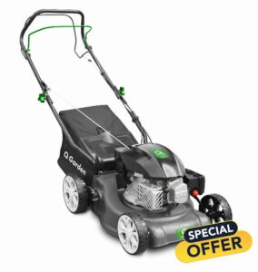 Q Garden QG40-145SP Self Propelled 4 Wheel Petrol Lawnmower with 7 Cutting Heights