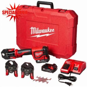 Milwaukee 2674-22C Short Throw Press Tool Kit w/ PEX Crimp Jaws