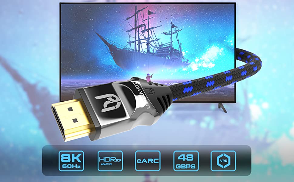 HDMI 2.1, HDR, eARC, VRR, 8K