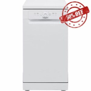 Hotpoint Freestanding HSFE1B19UKN Slim 45cm Dishwasher - White