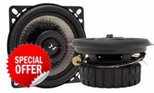 Earthquake Sound Focus F4.0-4" / 10cm 2 Way Co-Axial Car Speakers (Pair) 200 WATTS R.R.P. £99.99