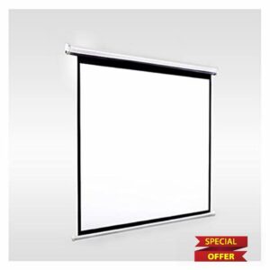 AFGQY 100 Inch 16:9 Electric Projector Screen With Remote Control Motorized Projection Curtain For Home Cinema Business School