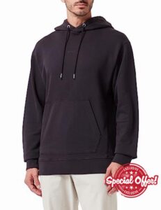BOSS Mens Wefadehoody Tonal-Logo Hooded Sweatshirt in Cotton Terry